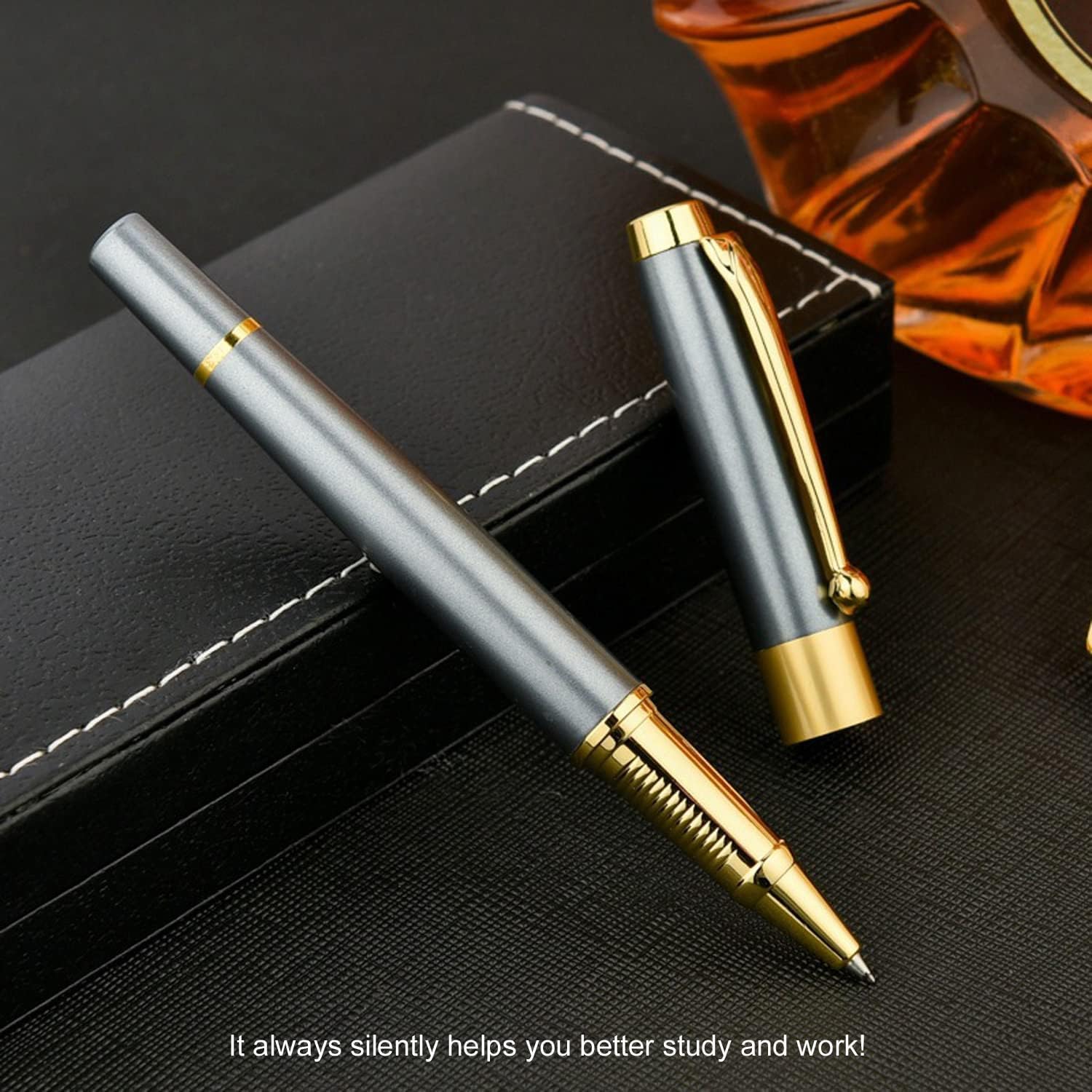 Amazon | 高級ボールペン 油性 線幅0.5mm 黒リフィル 書きやすい